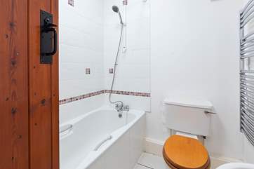 The well appointed main bathroom.