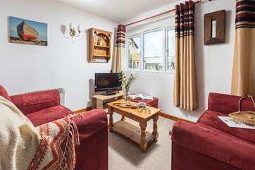 The cosy sitting-area at Manor Cottage.