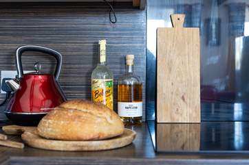The newly installed kitchen is fully equipped with everything you will need.
