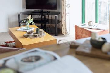 The comfy sofas in the sitting-area invite you to kick back and relax.