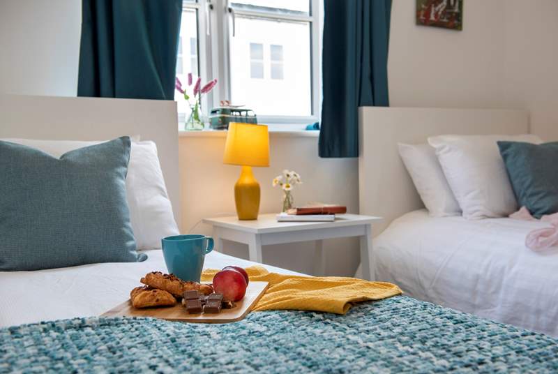 Treat yourself to breakfast in bed.