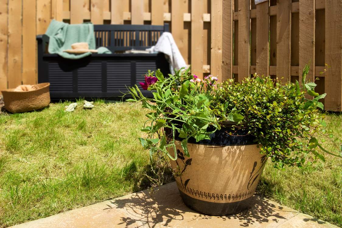 Relax in the garden with a good book and a glass of your favourite tipple.