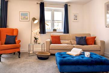 Relax with a film or simply settle in for the evening and a good holiday read in the sitting-room.