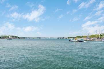 The Tamar, the division between Devon and Cornwall.