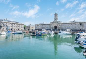 Royal William Yard has some wonderful views and the seasonal ferry can deliver you to Mount Edgcumbe and Plymouth's famous Hoe.