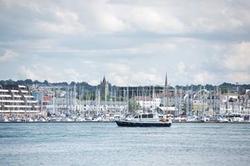 Plymouth has a lovely marina.