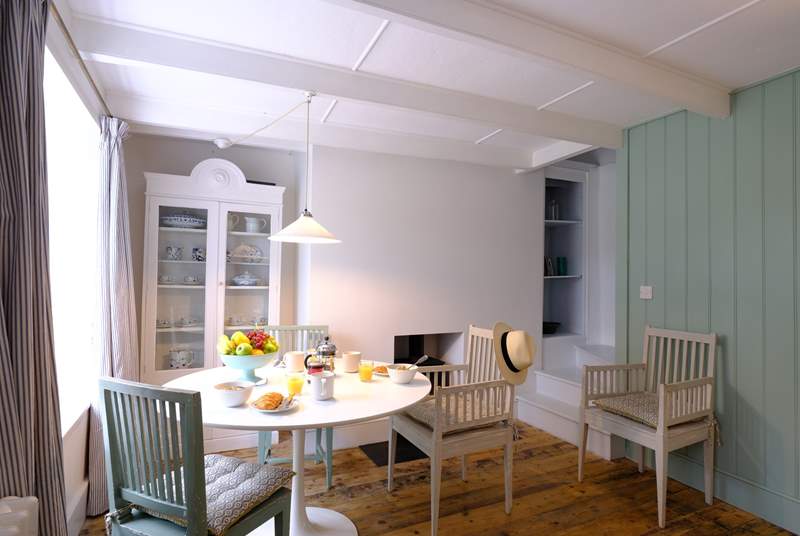 Please note there is a step from the dining-room down to the kitchen with limited headroom so please mind your head. The separate dining area is the perfect place to plan your day ahead.