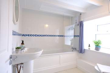 Relax with a soak in the ground floor bath after a busy day out and about.