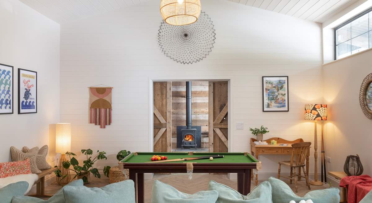 It really is a fabulous room complete with a little snooker/pool table for those with a competitive edge.