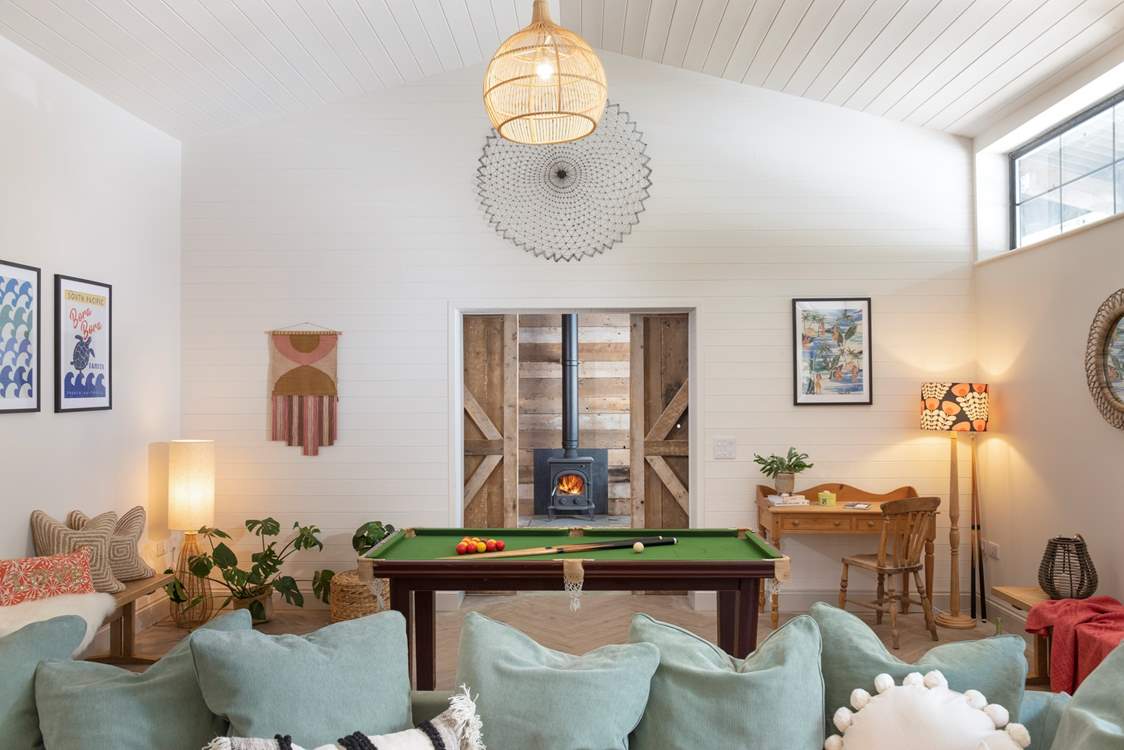 It really is a fabulous room complete with a little snooker/pool table for those with a competitive edge.