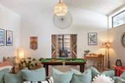 It really is a fabulous room complete with a little snooker/pool table for those with a competitive edge.