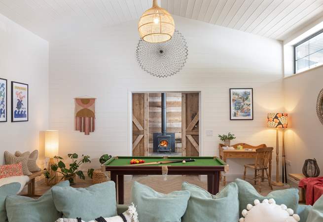 It really is a fabulous room complete with a little snooker/pool table for those with a competitive edge.