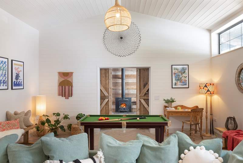 It really is a fabulous room complete with a little snooker/pool table for those with a competitive edge.