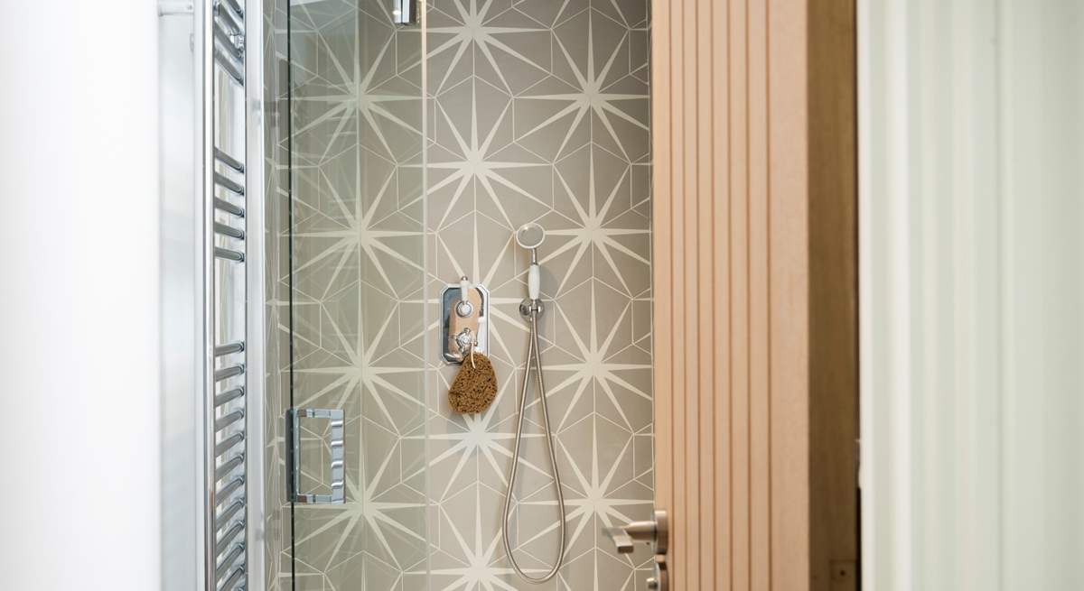 The refreshing shower will set you up for the day.