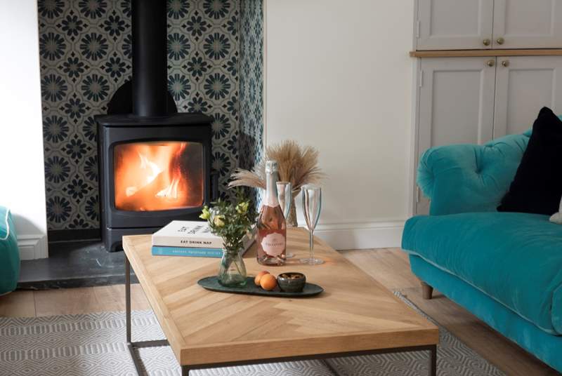 The wood-burner is a welcome sight on those out-of-season breaks.