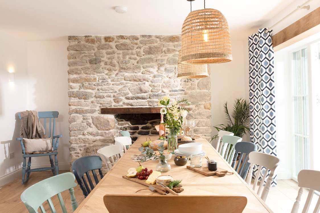 There's a further dining area for more formal dining and celebration meals.