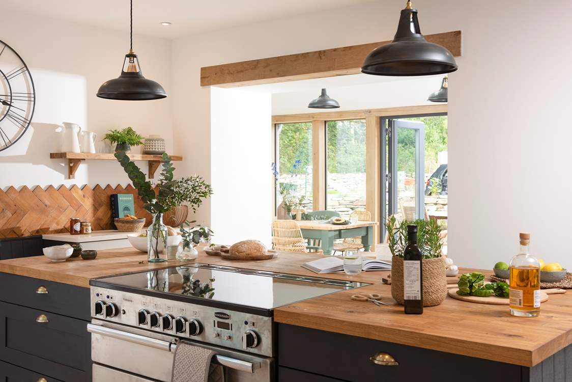 The range-style cooker is perfect when catering for a large group.