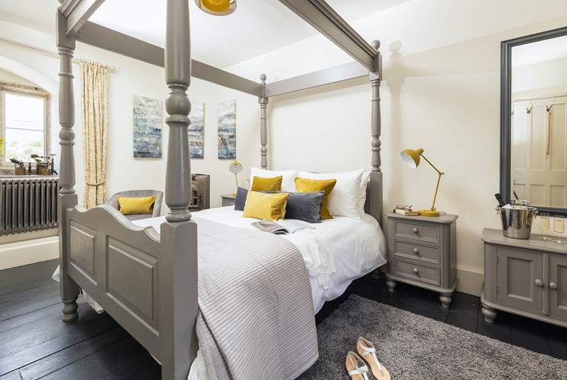 With an elegant four-poster and luxury linens, bedroom 2 awaits.