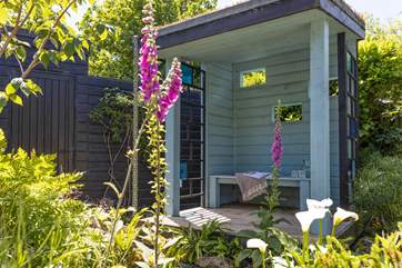 The gazebo is a lovely place to sit and enjoy the peace.