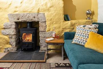 With log-burning stove and super-comfy sofas a relaxing time is guaranteed.