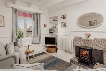 The cosy open plan living area.