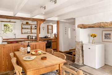 The kitchen/diner is the perfect place for a tasty meal.