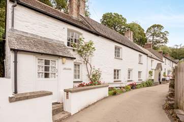 Hope Cottage is at the end of a pretty row of terraced cottages.