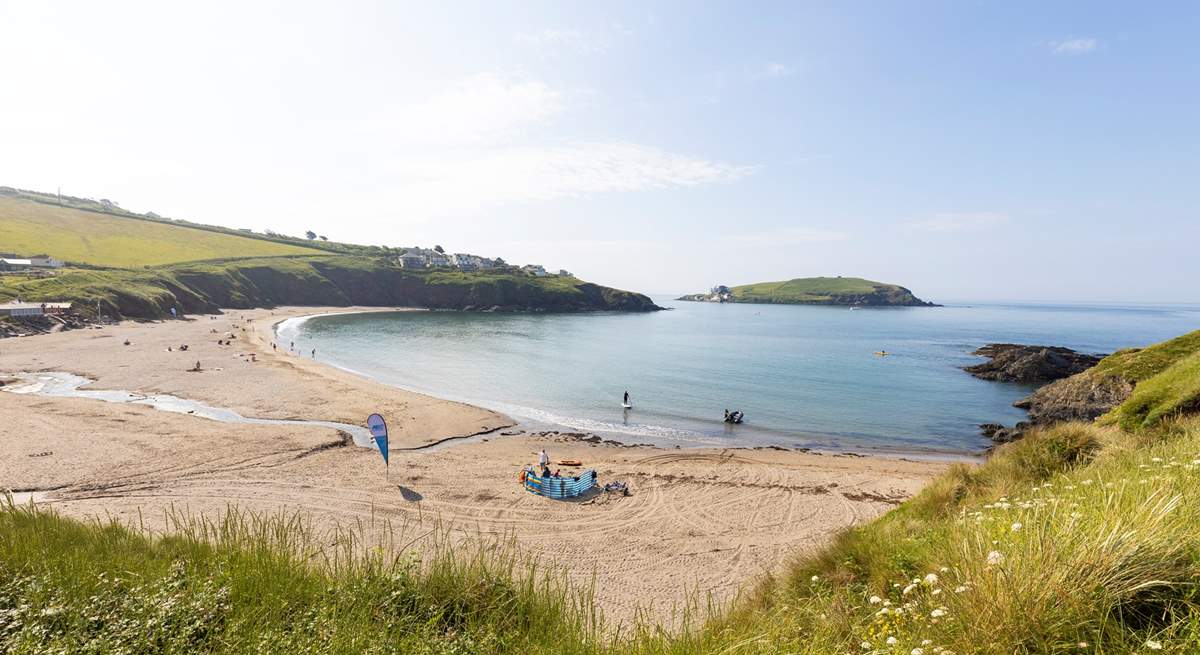 Challaborough beach is just a stone's throw away.