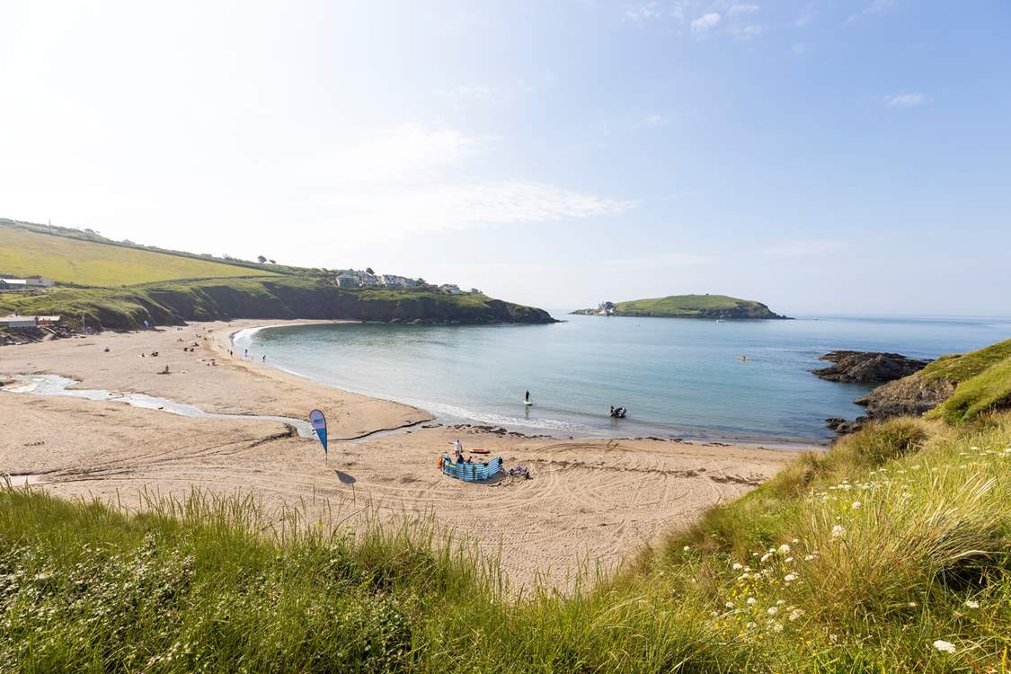 Challaborough beach is just a stone's throw away.