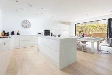 Let the outside in through the bi-fold doors to the patio.