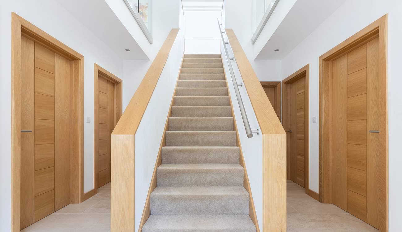 The beautiful contemporary interiors invite you in.