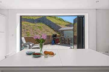 Let the outside in through the bi-fold doors to the patio.