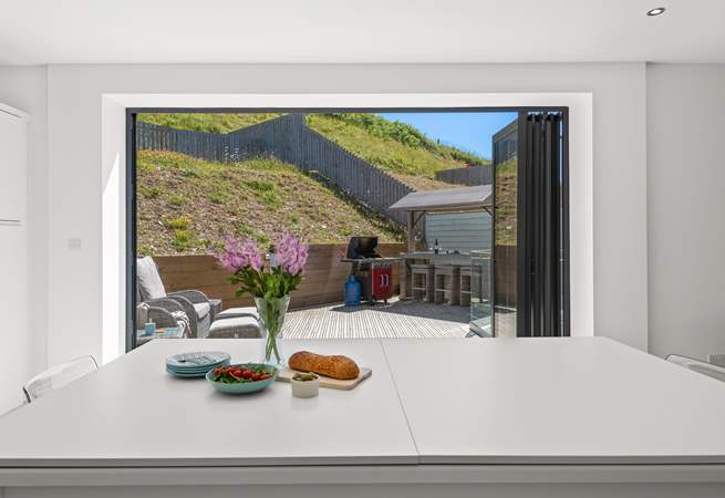 Let the outside in through the bi-fold doors to the patio.