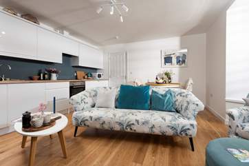 Spend time together in the open plan living-room.