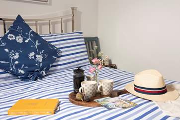 Breakfast in bed! You are on holiday after all.