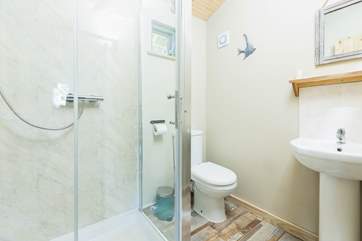 En suite shower-room.