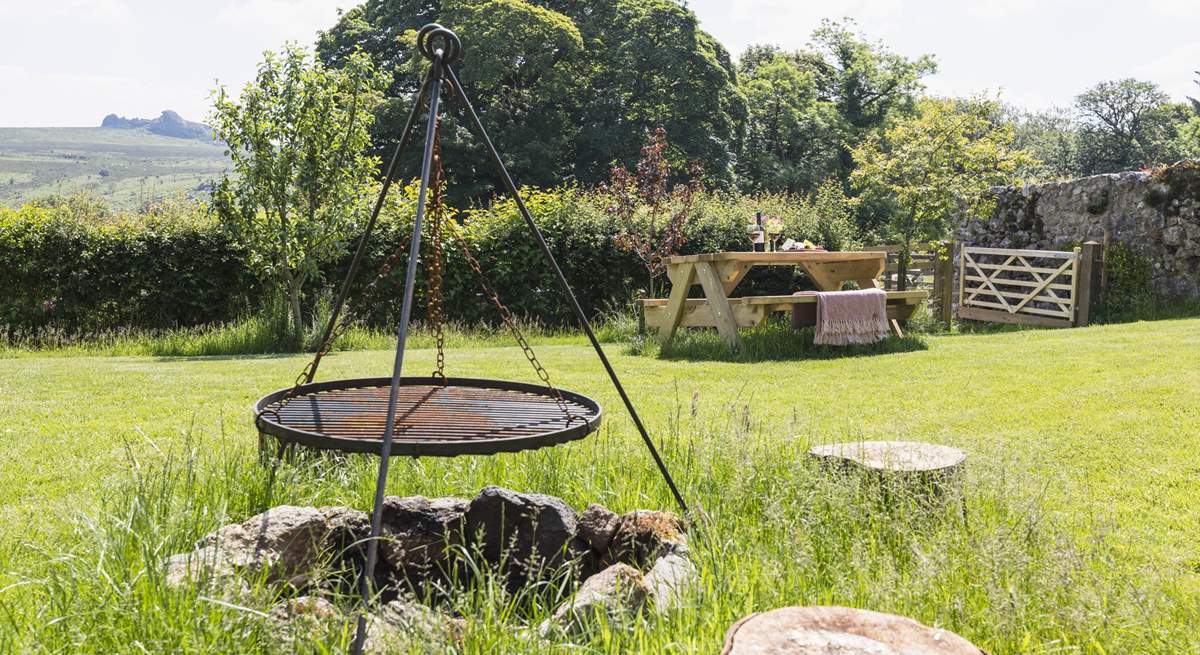 There's a fire-pit barbecue to make the most of those balmy summer evenings.