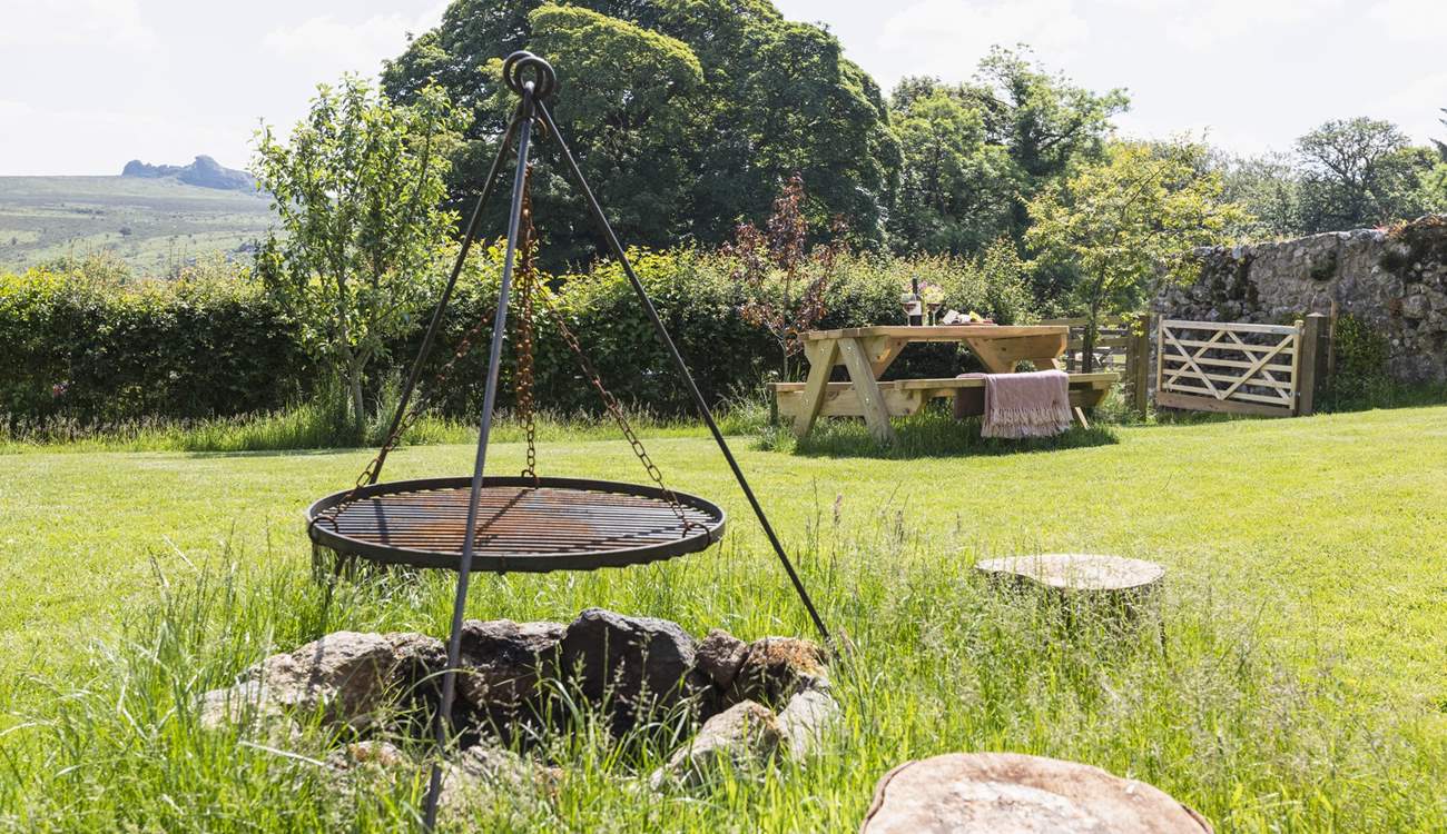 There's a fire-pit barbecue to make the most of those balmy summer evenings.