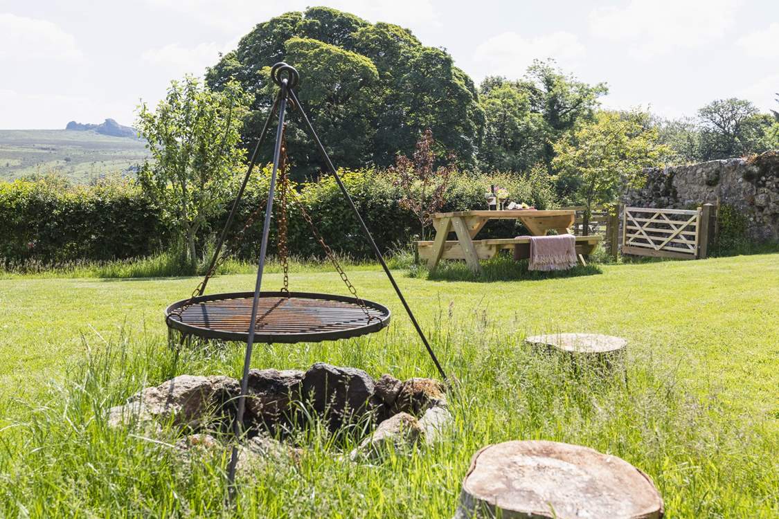 There's a fire-pit barbecue to make the most of those balmy summer evenings.