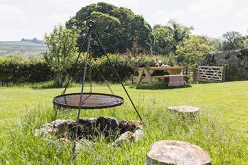 Fire-pit barbecue to make the most of those balmy summer evenings.