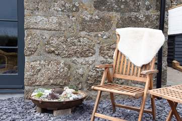 The outside terrace is a real sun-trap.