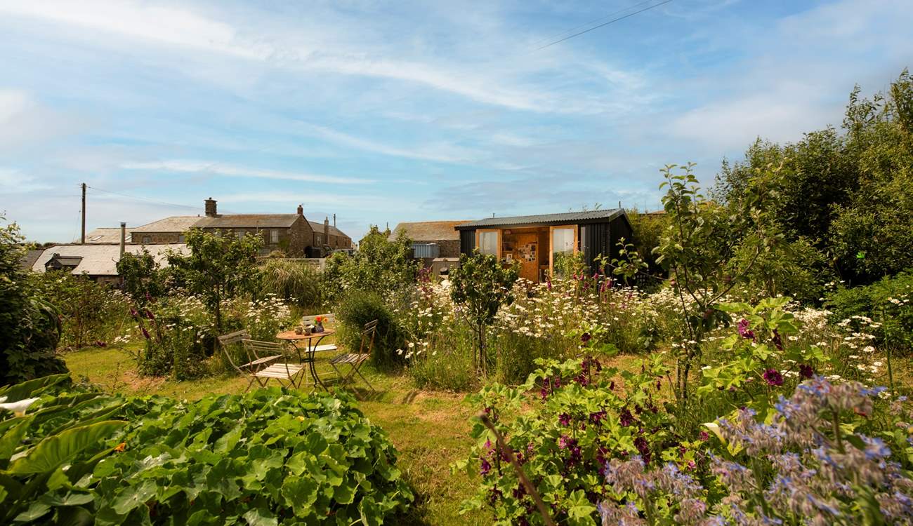 Tucked away in a meadow of flowers, this tranquil space can be booked for use during your stay. 