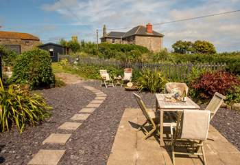 Follow the stepping stones and up the path, to reach The Hideaway and Mr Binx's Meadow. 