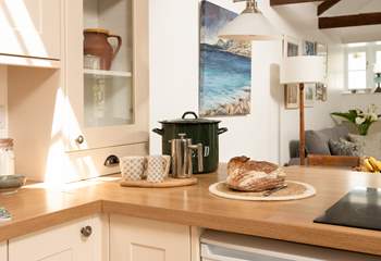 The wonderful kitchen has plenty of space to create intimate suppers.