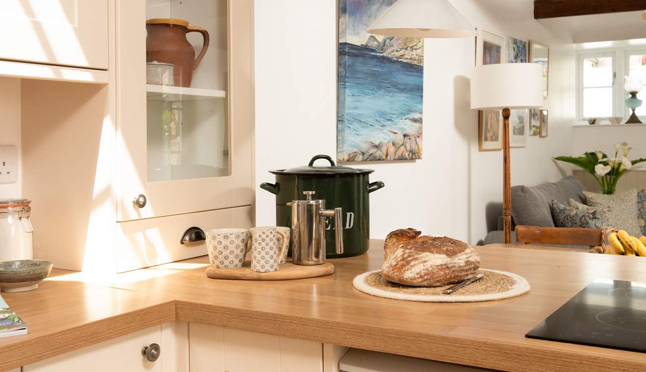 The wonderful kitchen has plenty of space to create intimate suppers.