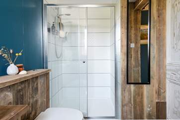 Plenty of space in this lovely en suite shower-room.