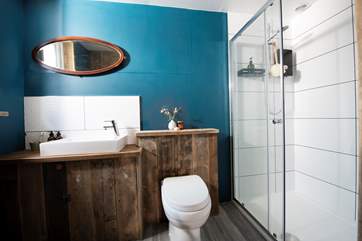 En suite shower-room.