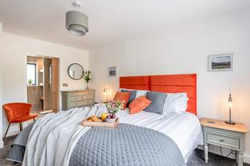 Bedroom one has a 'zip and link' bed which can be a super-king or twins and an en suite shower-room.