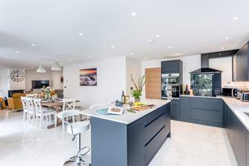 The downstairs living area is open plan making it a social space for all.