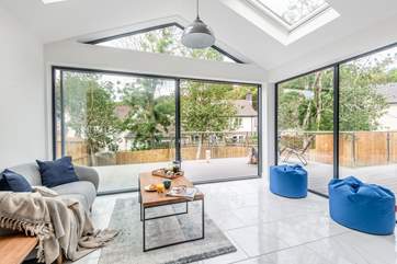 Take time to relax in this wonderfully light and airy space.